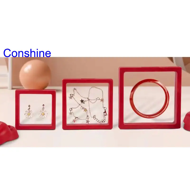 Conshine Mode Fabriek Groothandel Acryl Ring Grote Sieraden Organizer Travel Case Sieraden Organisator Edelsteen Display Box
