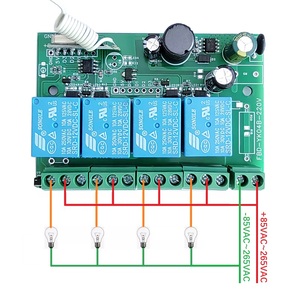 433.92 mhz 4 relè ricevitore rolling code telecomando interruttori 5km trasmettitore e ricevitore telecomando - Product Image 4