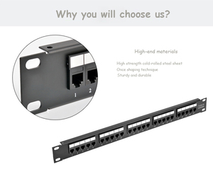 Tecnología líder 6P4C RJ11 UTP Tipo modular Teléfono Voz 25 puertos Cat3 Panel de conexión de montaje en rack para gabinete - Product Image 5