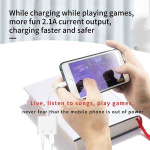 2 <strong>in</strong> 1 Audio Charging Earphone <strong>Adapter</strong> 3.5 mm <strong>Aux</strong> Headphone Jack <strong>Adapter</strong> for iPhone - Product Image 3