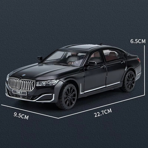 1:24 Scale Diecast <strong>Model</strong> for BWM 760LI Metal Toy Car with Sound &amp; Light Pullback Decorative Ornament Coche Modelo Del Metal - Product Image 4