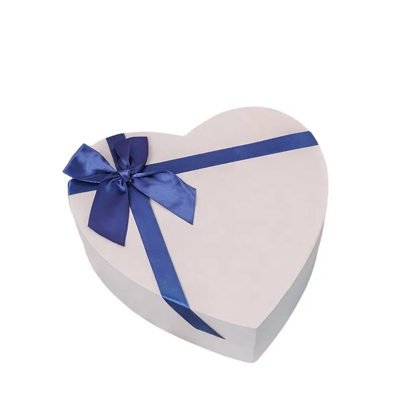 Atacado Criativo Personalizado Caixa Forma Tampa e Base Box Love Heart Paper Gift Packaging Box Com Janela Para O Natal