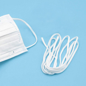 Earloop poliéster Spandex Bungee 3mm 6mm Cord_Elastic trenzado cuerda 5mm 2,5mm banda a granel Cordón de goma elástica para cuerda de oreja - Product Image 4