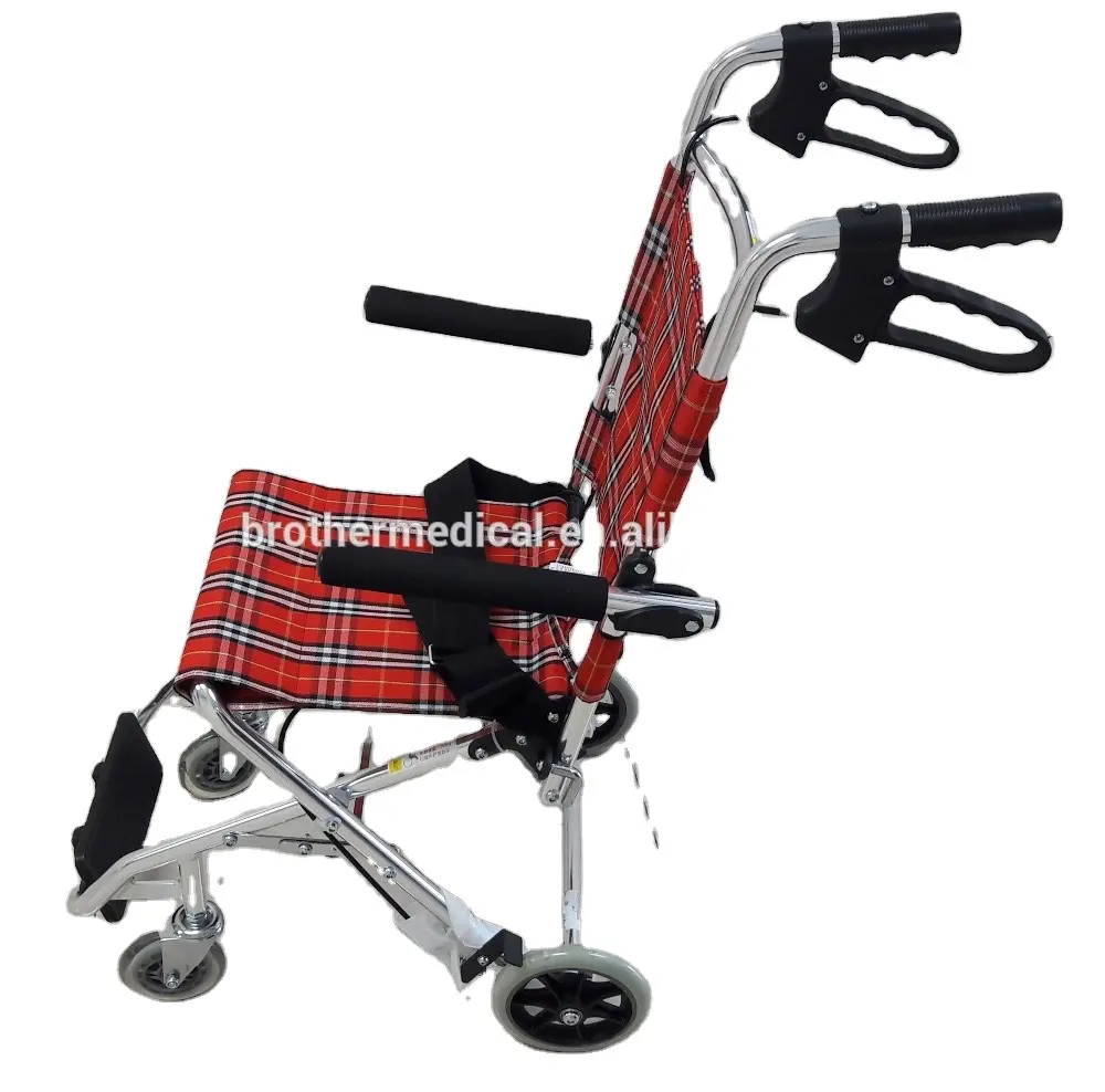 Peso in più da viaggio sedia in alluminio sedia a rotelle per disabili bambino Arrampicata scala sedia a rotelle