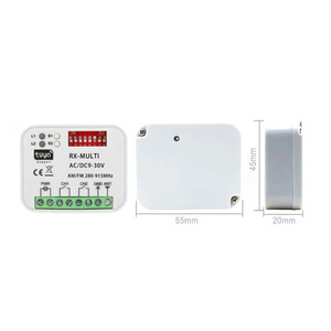 RX-Multi 280-915MHz Tuya WIFI Garage porta ricevitore remoto RF controllo DC9-30V di plastica con codice di rotolamento - Product Image 5