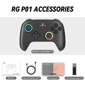 Venta al por mayor de fábrica, caja de controlador inalámbrico de 3 colores, diseño de todos los accesorios, controlador de juego de función completa personalizado - Product Image 6