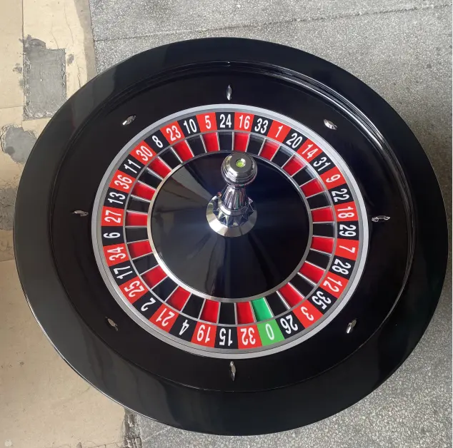 DG RUITEN 82cm Pro ruota della Roulette in legno (double0) ruota della Roulette da gioco per il gioco del casinò