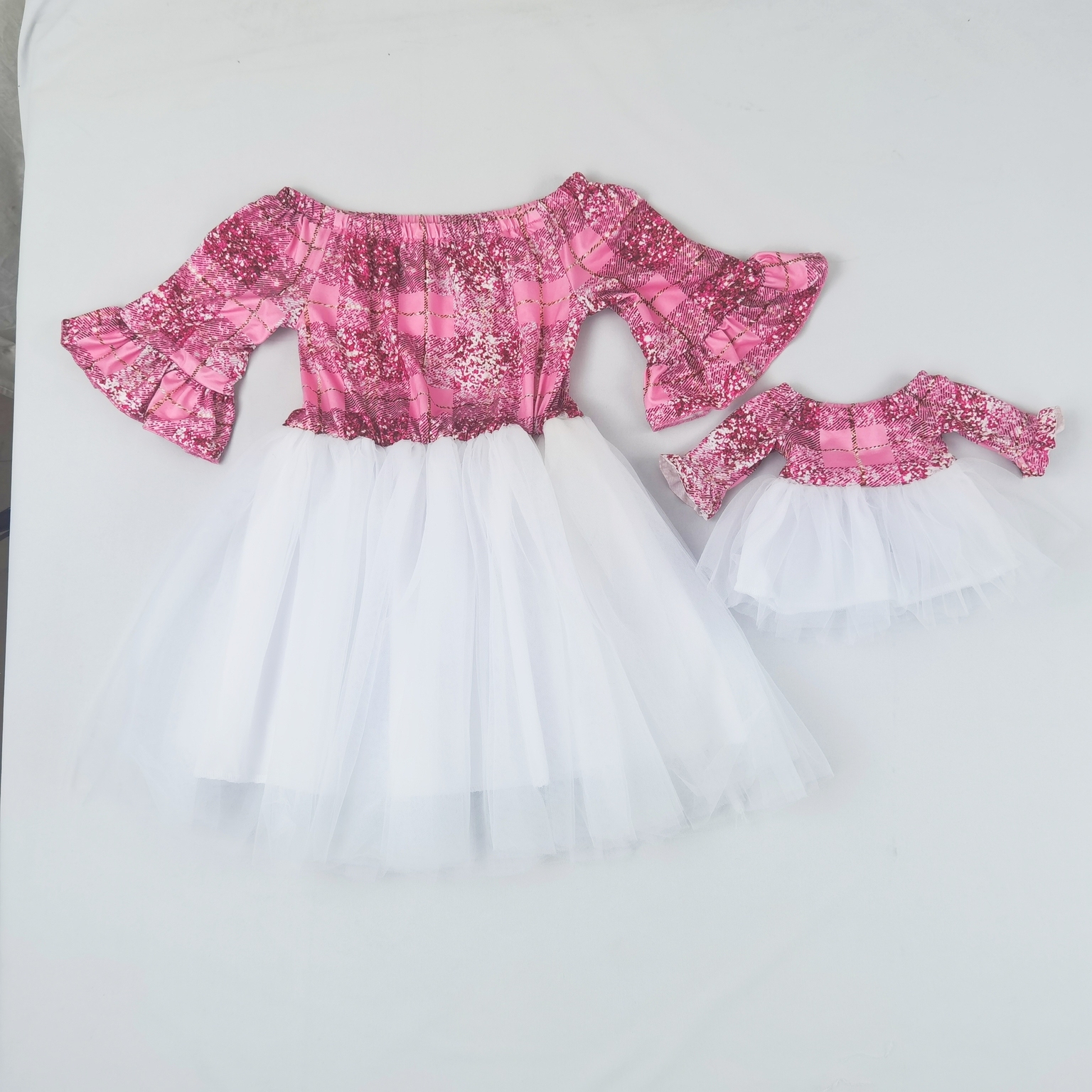 Girl size with 18inch doll dress