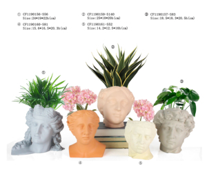 Artificial Polyresin <strong>Human</strong> Statue Elegant Lady Head Greek Sculpture for Home Decor - Product Image 6