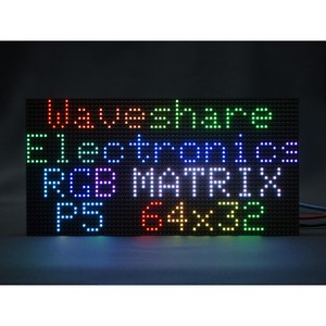 RGB pannello matrice LED Full-Color 5mm passo 64x32 pixel Display a matrice di luminosità regolabile per Raspberry Pi/ESP32