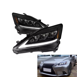Araba ön modifiye LED far yükseltme LED farlar için Lexus IS250 isis220d ISF 2006-2012 ön ışıkları montaj - Product Image 2