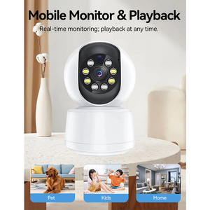 TuyaスマートWiFiIPカメラ屋内PTZ360度、双方向オーディオおよび自動追跡機能付きUSBCポートカメラ - Product Image 4