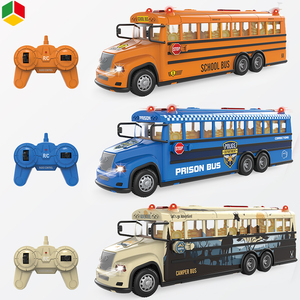 QS New Arrival Simulation <strong>RC</strong> 2.4G <strong>4CH</strong> School Bus Remote Control Kids <strong>Car</strong> Toys With Sound <strong>Light</strong> - Product Image 3