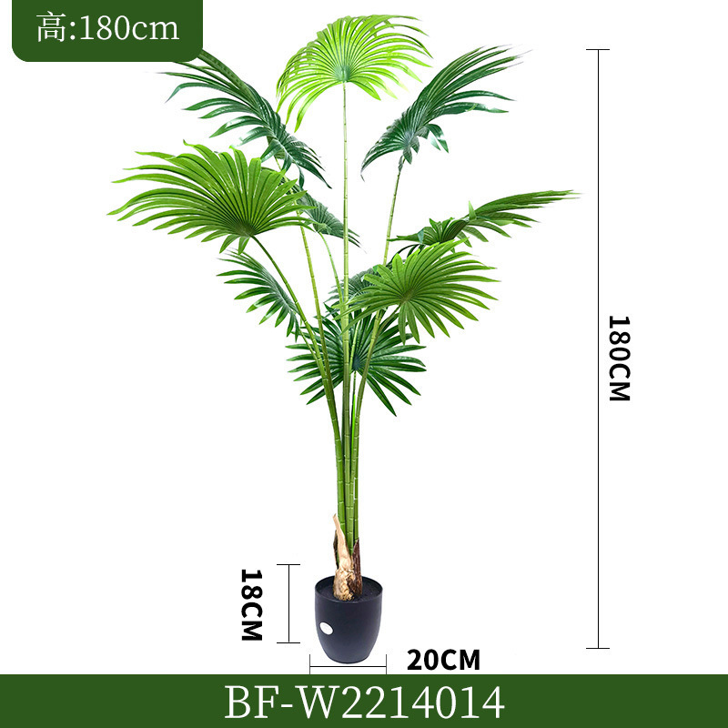 High simulation palmetto-18m-plastic base pot