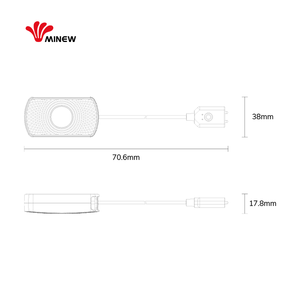 Sensor digital inalámbrico, detector de fugas de agua, sistema de alarma, máquina, tecnología, tubería, detector de fugas de agua subterránea - Product Image 2