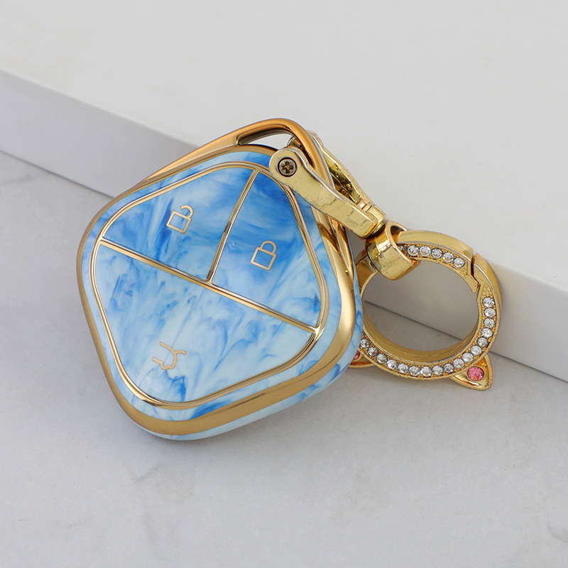 Blue+Key Ring