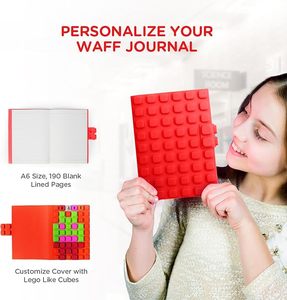 Cuaderno de silicona personalizado de fábrica con logotipo de impresión Bloques de construcción A5 A6 Cuaderno de diario - Product Image 6