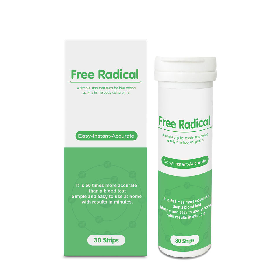 Bandelettes de test de radicaux libres 30 pièces pour antioxydants dans le corps Kits de test rapide pour la santé à domicile Bandelette de test d'urine