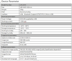 Wireless <strong>USB</strong> <strong>Fingerprint</strong> Scanner Bluetooth <strong>USB</strong> <strong>Fingerprint</strong> <strong>Reader</strong> IOS <strong>Fingerprint</strong> Sensor with Free SDK - Product Image 5