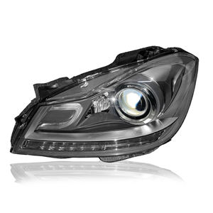 Xenon W204 için far başkanı işık 2012-2014 Mercedes Benz için C250 c-class W/o AFS W/o HID W/ LED far - Product Image 3