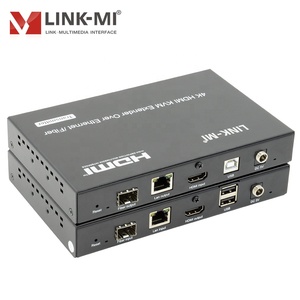 4K HDMI <strong>USB</strong> KVM Extender Over IP/Fiber 120m HDCP 2.2 <strong>USB</strong> 2.0 One <strong>to</strong> Many Many <strong>to</strong> Many IR Remote/button Control Unicast Multicast - Product Image 2