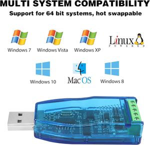 USB a RS485 modulo di comunicazione convertitore porta seriale adattatore con Chip CH340 per Windows 11 10 8 7 XP Mac OS - Product Image 2