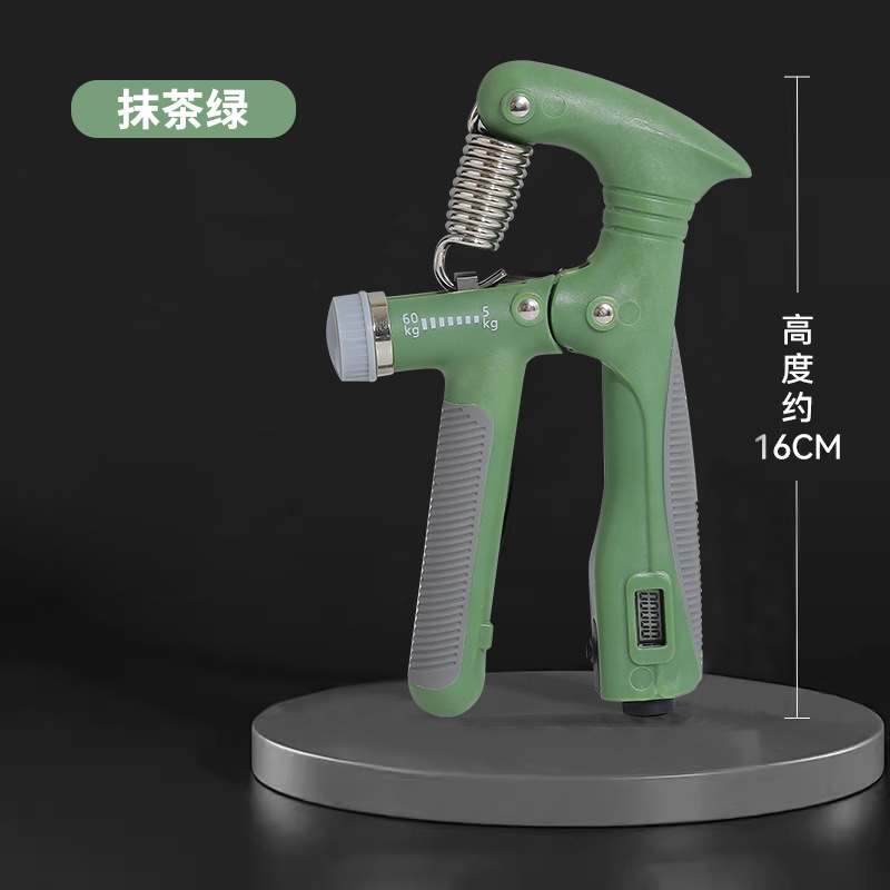 Green T-shaped grip strengthener