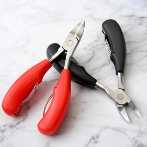 Pinzas profesionales para cutículas de acero inoxidable con doble resorte, pinzas para cutículas de uñas de los pies para herramientas de cuidado de salón - Product Image 2