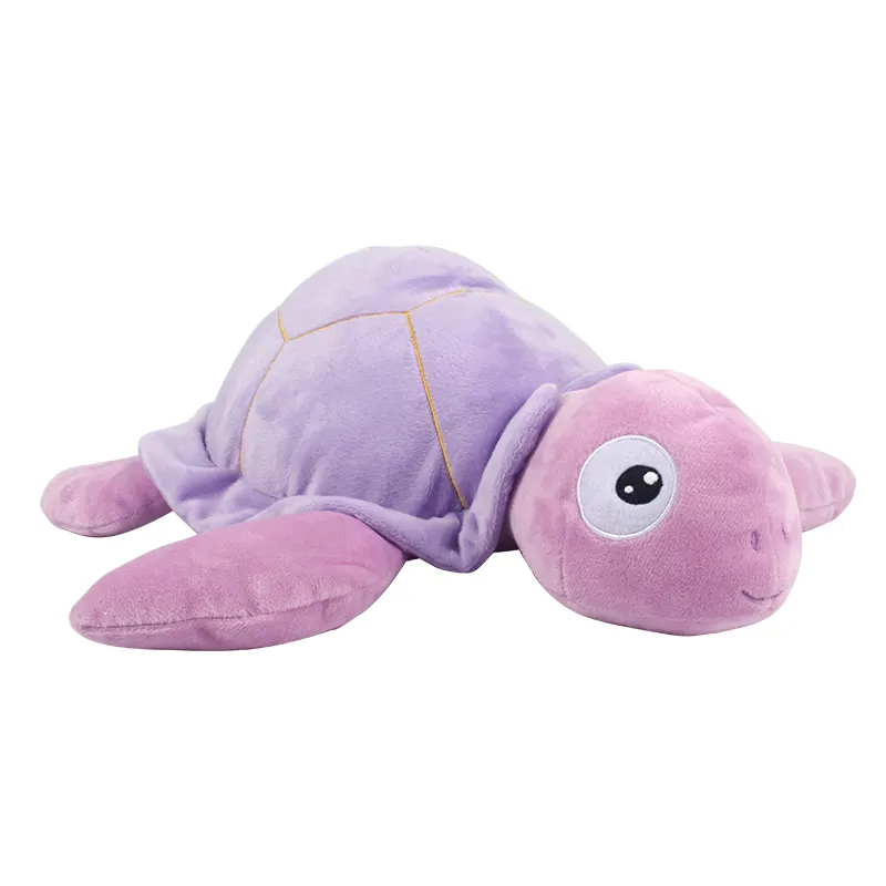 Juguetes de peluche de tortuga, peluche colorido, almohada