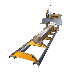 Verimli yatay şerit testere makine ahşap kesme manuel günlük taşıma için bant testere teknolojisi ile yeni durum ev kullanımı için - Product Image 4