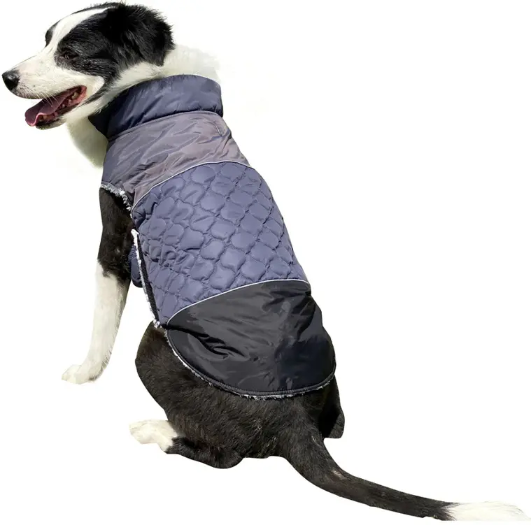 Su geçirmez köpek kış ceket geri dönüşümlü polar köpek ceket rüzgar geçirmez sıcak köpek giysileri