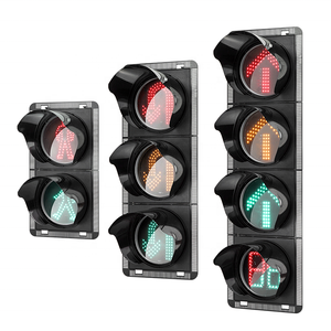 Người đi bộ qua loại thẻ giao thông điều khiển ánh sáng PC nhà ở 300mm temporizador cisual semaforo dẫn tín hiệu giao thông ánh sáng - Product Image 3