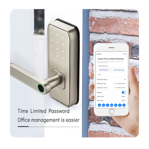 Su geçirmez açık kapısı Wifi dijital anahtarsız akıllı elektronik kapı kilitleri Rfid kart kodu tuş takımı akıllı parmak izi kapı kilit - Product Image 6