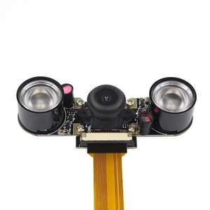Cámara de visión nocturna Raspberry Pi Zero + 2 uds. Módulo de cámara LED IR de 5MP para cámara web de ojo de pez gran angular Raspberry Zero - Product Image 4