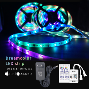 Набор светодиодных лент Dream Color, световой канат, ремешок, диммер RGBIC 12 в 5050 2811 IP20 IP65, неиндивидуально адресуемый Wi-Fi контроллер - Product Image 1