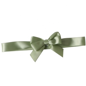 Lazos de cinta de satén preatados personalizados de fábrica MSD, banda elástica, lazo elástico para embalaje de caja de regalo adhesivo, poliéster duradero - Product Image 4
