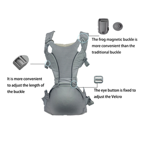 Kalça koltuk ile bebek taşıyıcı için rahat ve nefes çok fonksiyonlu ayarlanabilir bebek tutucu taşıyıcı - Product Image 5