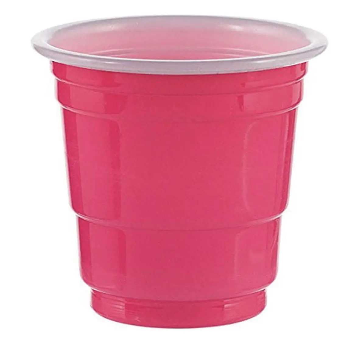 प्लास्टिक लाल गुलाबी नीले पार्टी बियर पांग शॉट चश्मे कांच