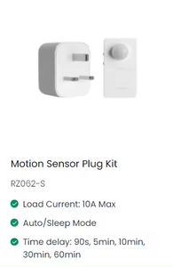Control de luz automático de 220V para el hogar, la Oficina y el uso comercial Rayzeek Domótica Sensor de movimiento Enchufes - Product Image 2