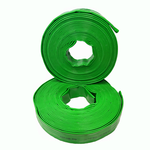 Tarım için Polyester ile 2/3/4 inç yüksek basınçlı PVC düz arazi sulama borusu 100m Layflat su boşaltma hortumu