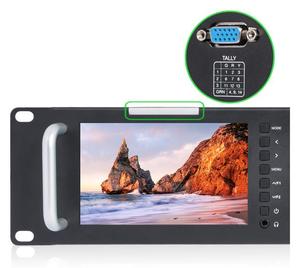 T51 Triple 2RU 800x480 Broadcast LCD Rack Mount <strong>Monitor</strong> Triple Screens for Dslr With 3G-SDI HDM AV <strong>Input</strong> and <strong>Output</strong> - Product Image 2