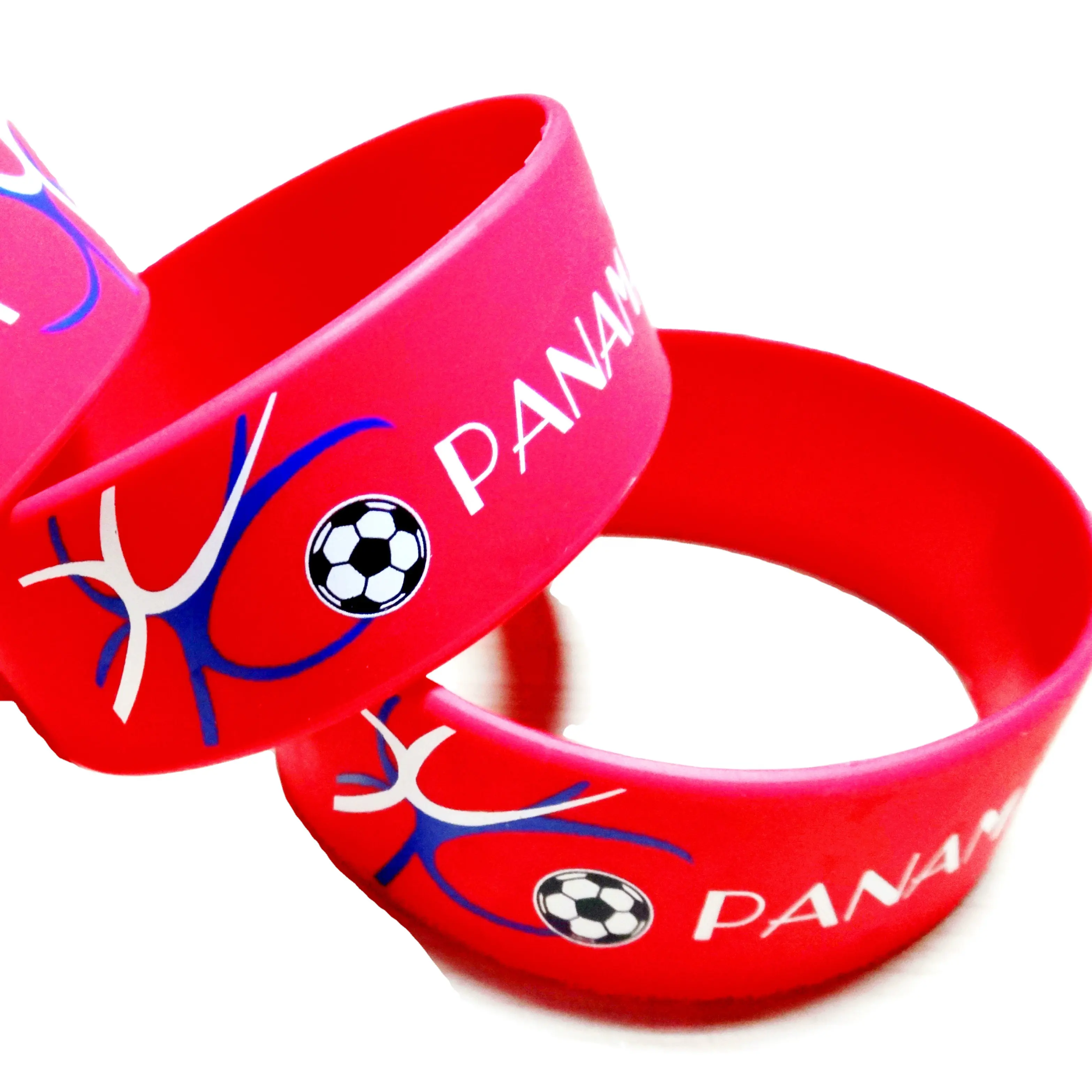 Braccialetti/braccialetti in silicone economici per la squadra di calcio