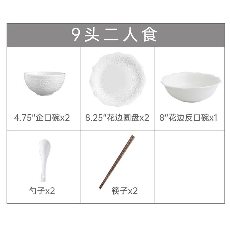 9 servings for two people