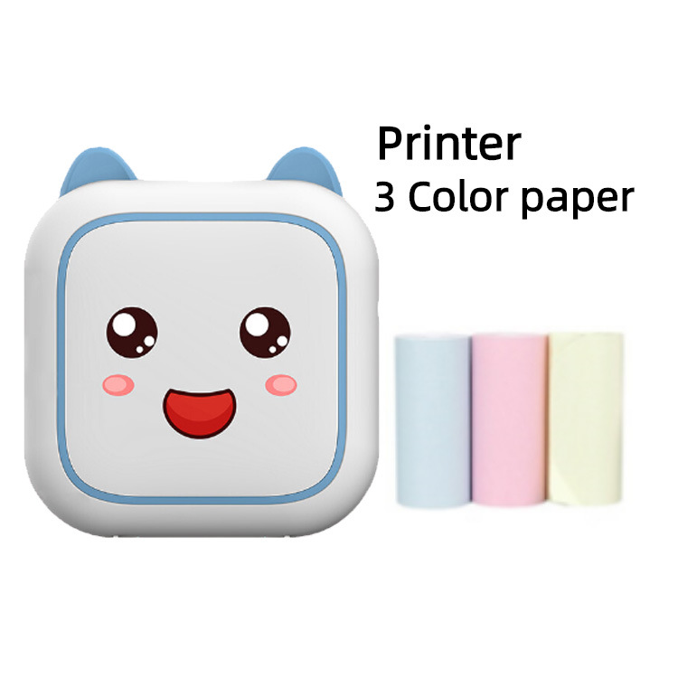 Papier thermique bleu + 3 couleurs