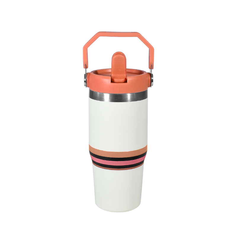 Blanco con naranja