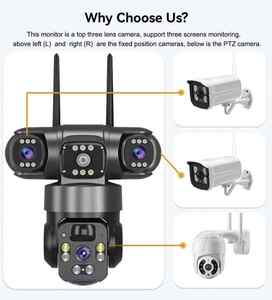 V380PRO 3MP HD 4G สามเลนส์ตรวจจับการเคลื่อนไหวการติดตามอัตโนมัติพลังงานแสงอาทิตย์ PTZ ซิมการ์ด10000mAh แบตเตอรี่กล้องเครือข่ายพลังงานต่ำ - Product Image 5