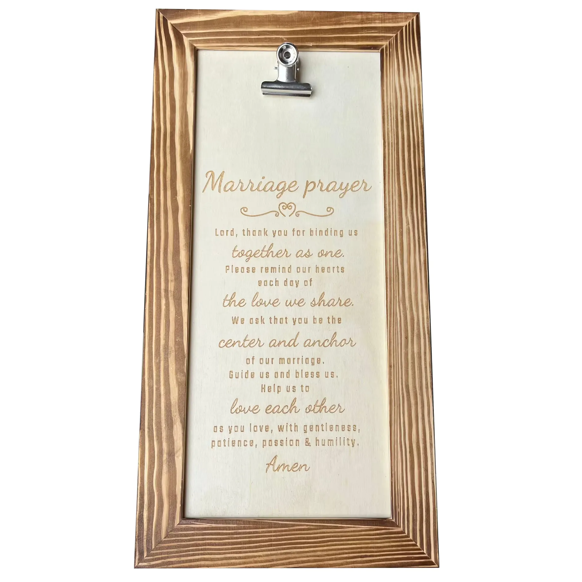 Custom Marriage Prayer Wall Decor - Classy Wedding Gift or Marriage Gifts, Ideal Anniversary or Bridal Shower Gift
