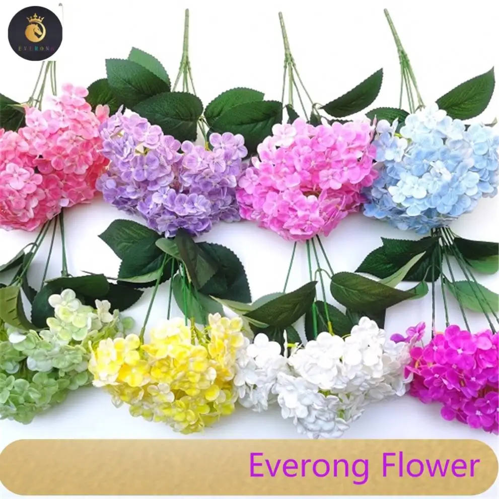 ราคาโปรโมชั่นราคาถูกขายส่งดอกไม้ประดิษฐ์ 175 ชิ้นดอกไฮเดรนเยีย (สีฤดูใบไม้ผลิ)