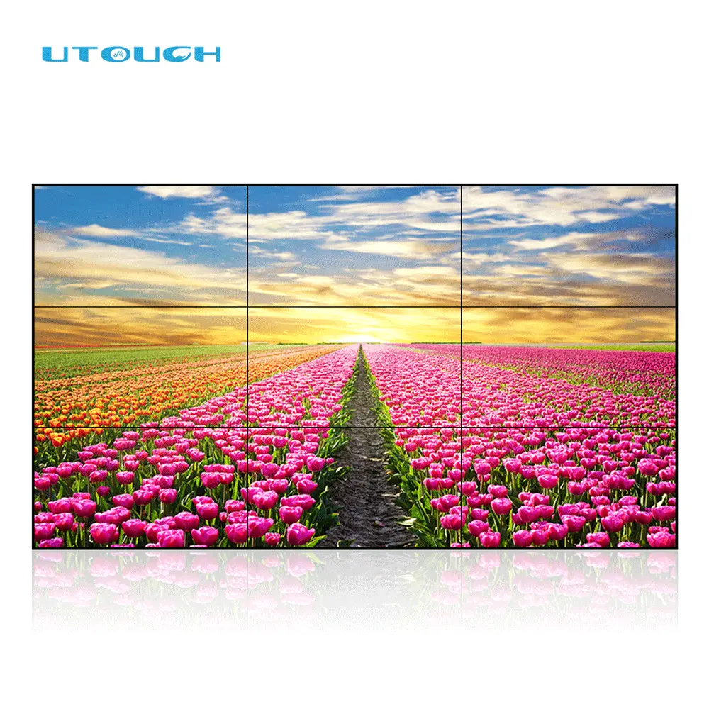 49 дюймов LG бесшовные сплайсинга экран панели ЖК-телевизора 3x3 настенный дисплей монитор 3,5/2,6/1,8/0,88 мм видеостены