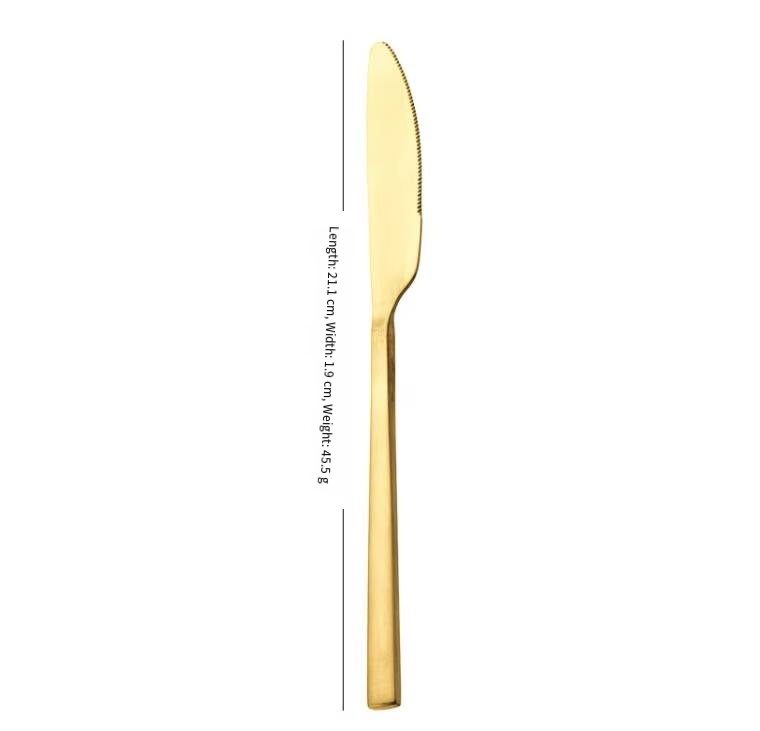 Couteau de table doré